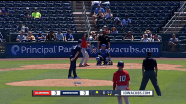 Iowa's Abbott finishes day with strikeout