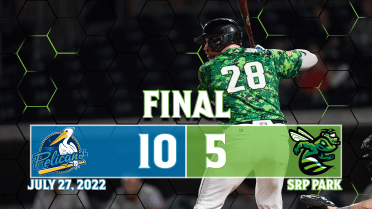 GreenJackets Fall in Game Two Against the Pelicans
