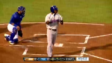 RockHounds' Rosa drives in a run