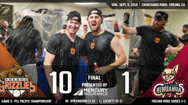 Grizzlies advance to the PCL Championship Series with a 10-1 victory over the Chihuahuas