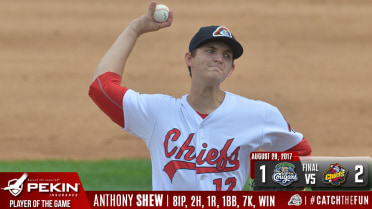 Shew Pitches Chiefs Past Cougars
