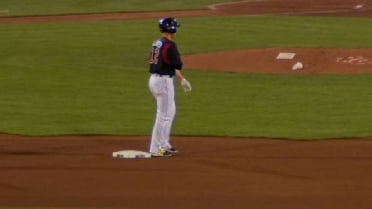 Sacramento's Slater hits one-out double