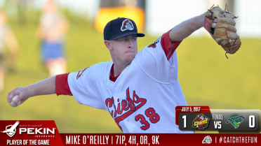O'Reilly Throws Seven Shutout Innings in Win