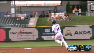 Omaha's Waters laces two-run triple
