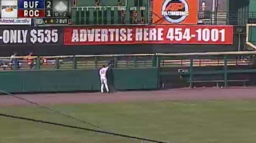 Red Wings Buss makes nice catch in right field