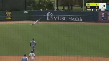 Columbia's Cone makes an all-out diving catch