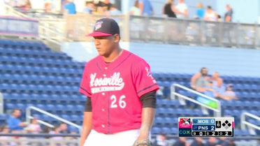Blue Wahoos' Colina with 10 whiffs