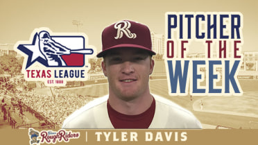 Tyler Davis named Texas League Pitcher of the Week