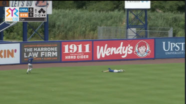 Triple-A Omaha's Drew Waters makes great catch
