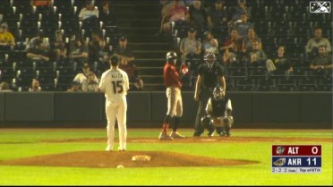 Akron's Allen ends outing with sixth strikeout