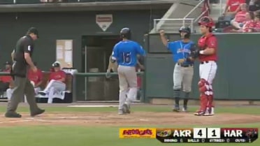 Akron's Carter swats first Double-A homer