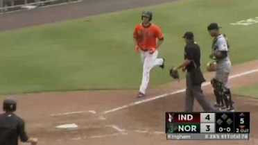 Norfolk's Dosch homers to right-center in the fifth