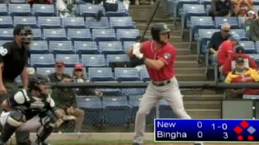 New Hampshire's Heidt smashes first homer