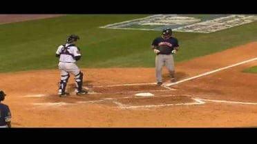 Connecticut's Sthormes lines homer to left