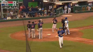 Portland's Witte connects on a three-run homer