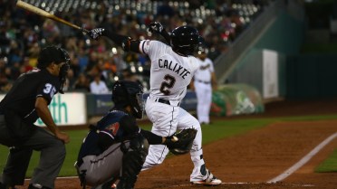 Calixte collects three hits in loss to Grizzlies