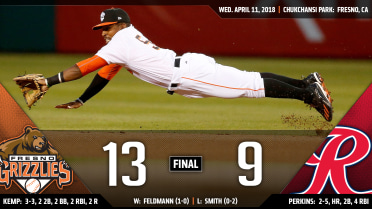 Grizzlies complete the comeback, defeat Rainiers 13-9 for first home win of the season