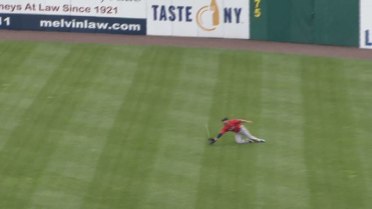 Cole Sturgeon makes a great diving catch