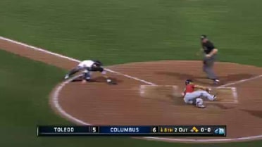 Toledo's Infante hits a game-tying infield single