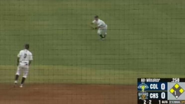 Charleston's Olivares sparks inning-ending play