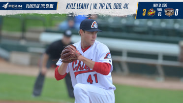 Leahy Pitches Career-High Seven Innings in Chiefs Win