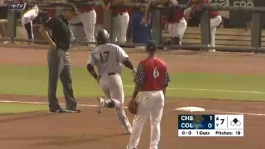 Charleston's Navas knocks two-run homer