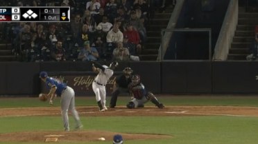 Greene doubles to left for Mud Hens