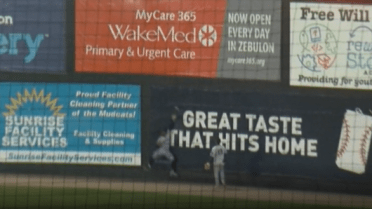 Morton makes juggling catch against the wall