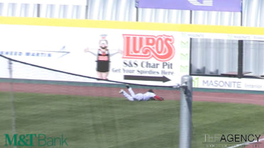 Rumble Ponies Barrett Barnes lays out for a spectacul