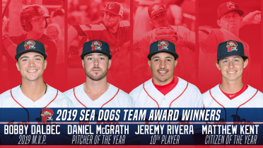 Sea Dogs Announce 2019 Team Awards