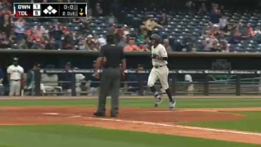 Mud Hens' Castro deposits two-run homer to right
