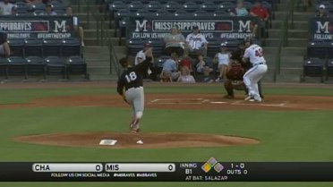 Mississippi's Salazar plates run with sac fly