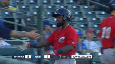 Indians' Johnson homers, swipes base on three-hit day