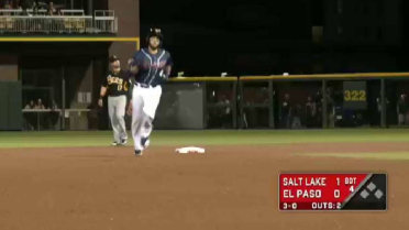 Raffy Lopez launches a homer