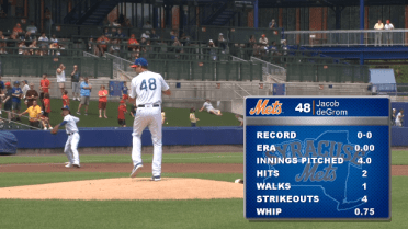 Rehabbing deGrom fans six for Syracuse