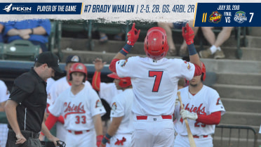 Whalen's Slam Powers Chiefs 17-Hit Attack in 11-7 Win