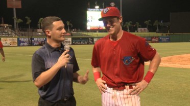 Kevin Markham talks about his three-hit day in win