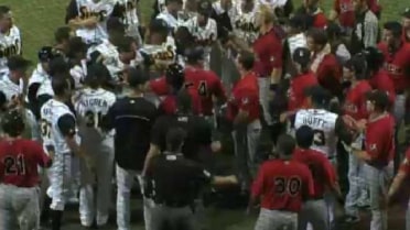 Tempers flare as benches clear