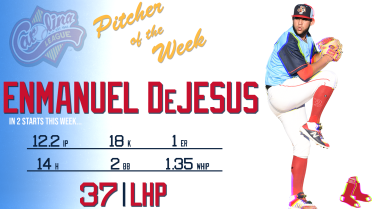 Enmanuel DeJesus Named Carolina League Pitcher of the Week