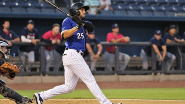Thomas' Walk-Off Blast Ends Wild Game One Between Shuckers and Blue Wahoos
