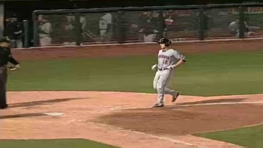 Sacramento's Slater lofts first home run