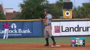 M-Braves' Moore rips a two-run double