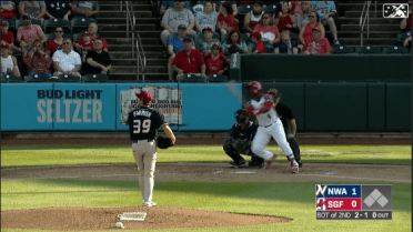 Nunez clubs first Double-A homer with Springfield