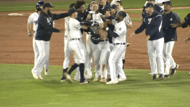 Policelli rips walk-off single for Mud Hens