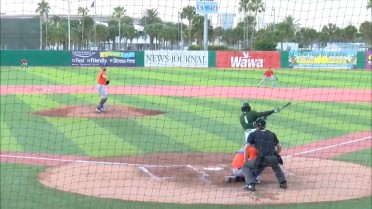 26-year-old cracks his 2nd home run with the Tortugas