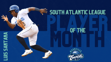 Luis Santana Wins South Atlantic League Player of the Month
