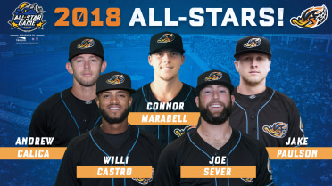 RubberDucks Place Five on EL All-Star Team