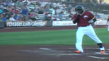 Duarte belts solo homer to left for Quad Cities