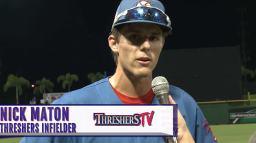 Nick Maton joined the Threshers post-game show to dis