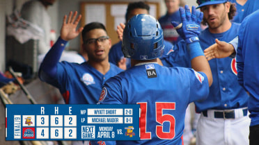 Another Three-Run Eighth Helps Smokies Clinch Opening Series